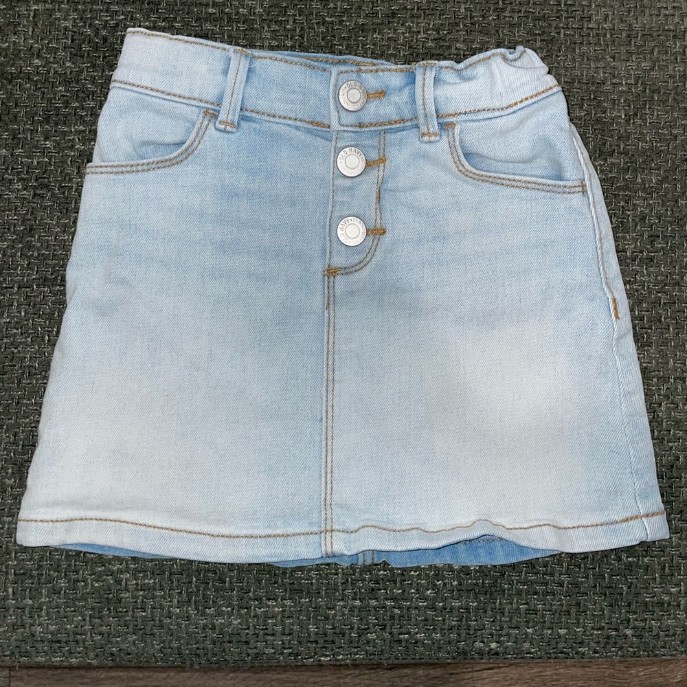 Toddler girl denim skirt